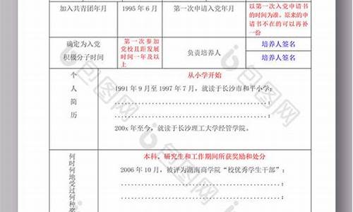 入党积极分子考察记录_入党积极培养考察登记表填写范文