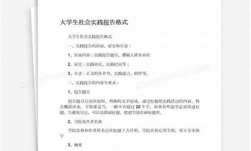 大学生实践报告3000字_大学生实践报告3000字范文